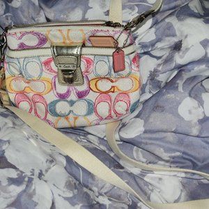 Coach scribble crossbody purse